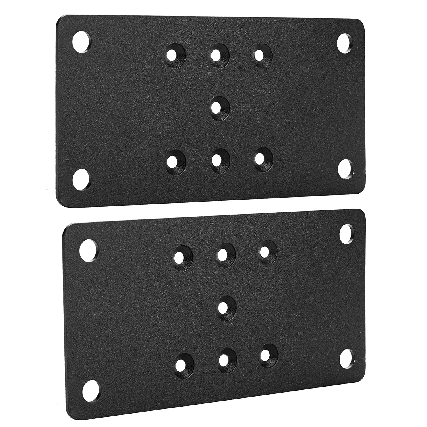 Post Anchor Base Steel Plate for 2x4 4x4 Deck Railing Wood Fence Mail Post Bracket Mounting