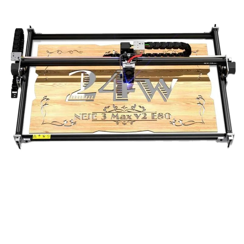 Newest NEJE MAX 5C E80 24W with Extension Rail 1030*790mm Portable Laser Printer Home Granite Laser Engraving Wood Machine