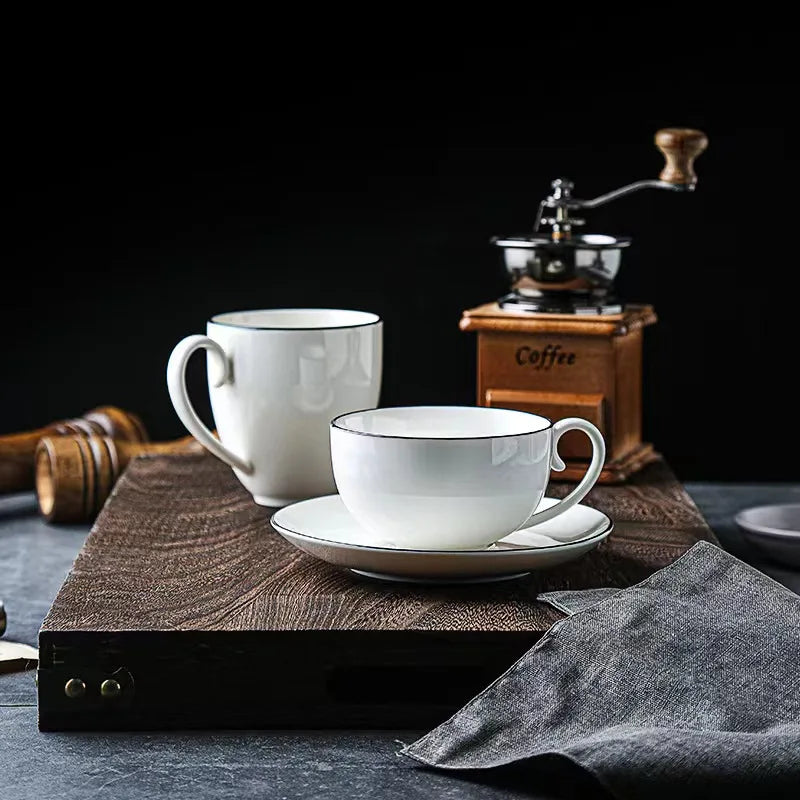 Simple Ceramic Mug 10oz White  Coffee Tea Cup  Accessories Style Modern Color Feature Eco Type