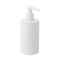 200ml Empty Soft-Touch White Flat Shaped Screw Cap Lotion Pump PP Plastic Bottle for Cosmetic Body Lotion Shower Gel