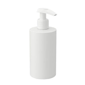 200ml Empty Soft-Touch White Flat Shaped Screw Cap Lotion Pump PP Plastic Bottle for Cosmetic Body Lotion Shower Gel
