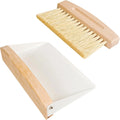 Portable Desktop Wooden Crumb Sweeper Mini Hand Cleaning Brush Natural Sisal Beech Wood Small Dustpan and Brush Set