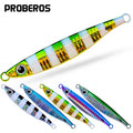 High Quality Metal Jig 14G 21G 28G 40G 60G 80G Sinking Lure Shore Casting Jigging Lead Fish Sea Fishing Luminous Jigs Hard Bait