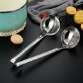 Double Slotted Ladle with Removable Skimmer Spoon Stainless Steel Kitchen Utensils Set for Hot Pot Soup Camping Metal Material
