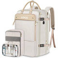Custom 52L Large Expandable Weekend Trip Bag TSA Storage Bagpack with Shoes Compartment Travel Backpack