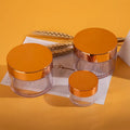 Top Selling Empty Plastic Bottles Set Cosmetic Cans Eye Cream Skin Care Bouteille En Plastique 200g Luxury Plastic Cosmetic Jar