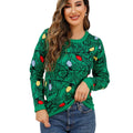 Wholesale Ugly Christmas Sweater Knit Women's Crew Neck Sweater Festival Fashion Holiday Sweater Christmas
