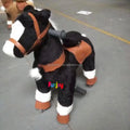 Factory Wholesale Black Horse Mechanical Pedal Riding Toy for Children's Playground Animal Toys