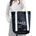 Large Personalized Boat Letter Pattern Custom Logo Reusable Cotton Canvas Tote Bag