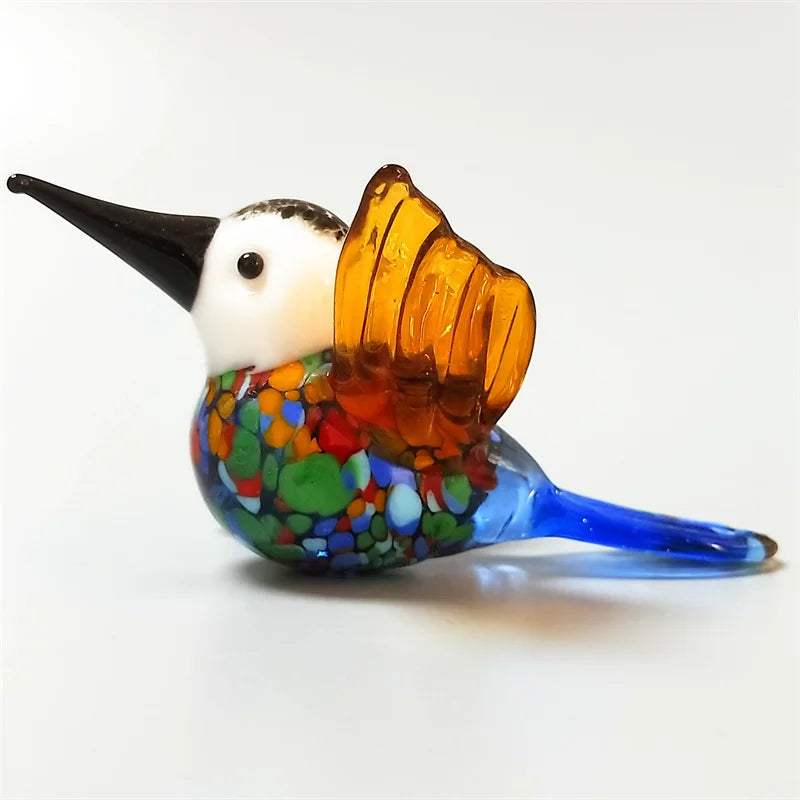 Beautiful Handmade Murano Glass Hummingbird Bird Figurine