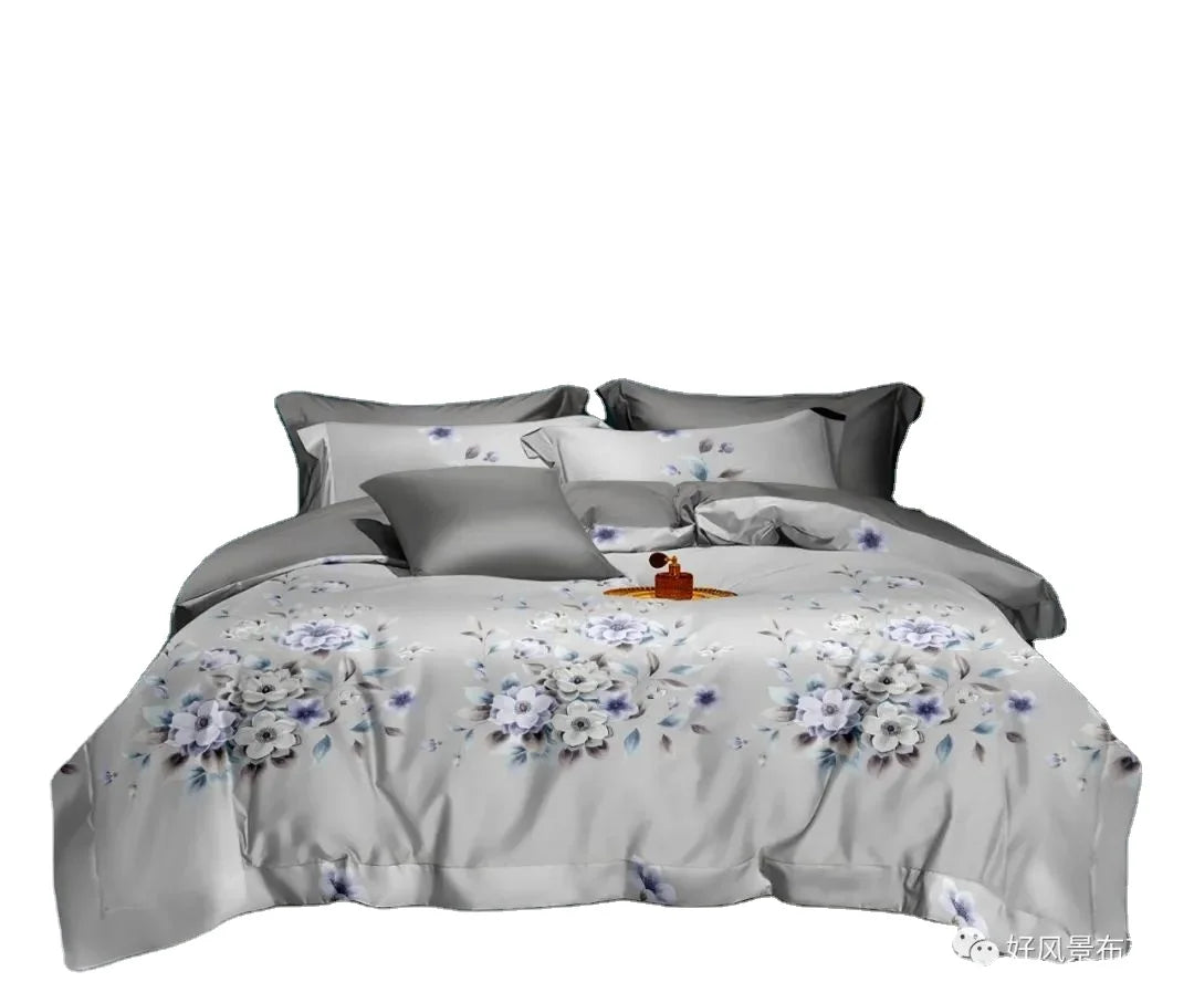 Bedding Set with Comforter Bed Sheet King Size Bedsheets Luxury Queen  Size Geometric