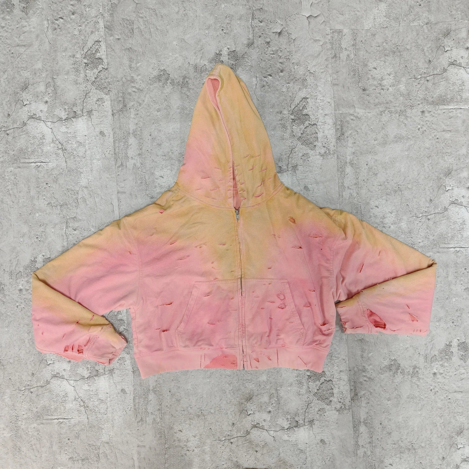 US Free Tax Manufacturer Distressed Sun Faded Hoodie 100% Cotton Heavyweight Acid Wash Vintage Streetwear Hoodie for Men