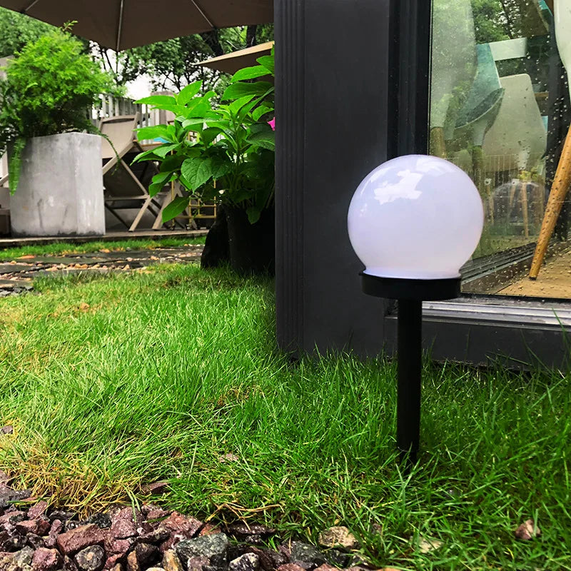 Solar Bubble LED Light Bulb Lawn Battery Rechargeable Garden Decoration Pathway Yard Landscape Light