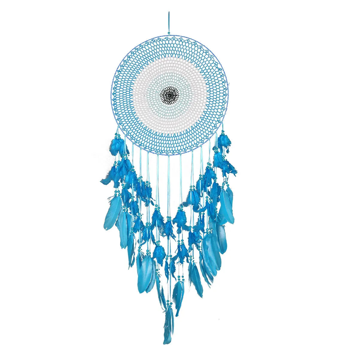 Hot Sale Blue Evil Eye Dream Catcher Home Decor Wall Hanging Large Feather Dream Catcher for Sweet Dreams