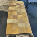MUMU 3D Groove Design Interior Timber Wooden Clad Decorative Wood Wall Panels for Background Walls