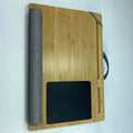Ready to Ship Portable Bamboo Lap Desk for Laptop with Soft Pillow Cushion Bamboo Laptop Stand with Anti-Slip Strip Tablet