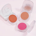 Vegan Single Color Makeup Blush Palette Face Contour Pigment Orange Peach Pink Long Lasting Cheek Tint Blusher Powder Cosmetic