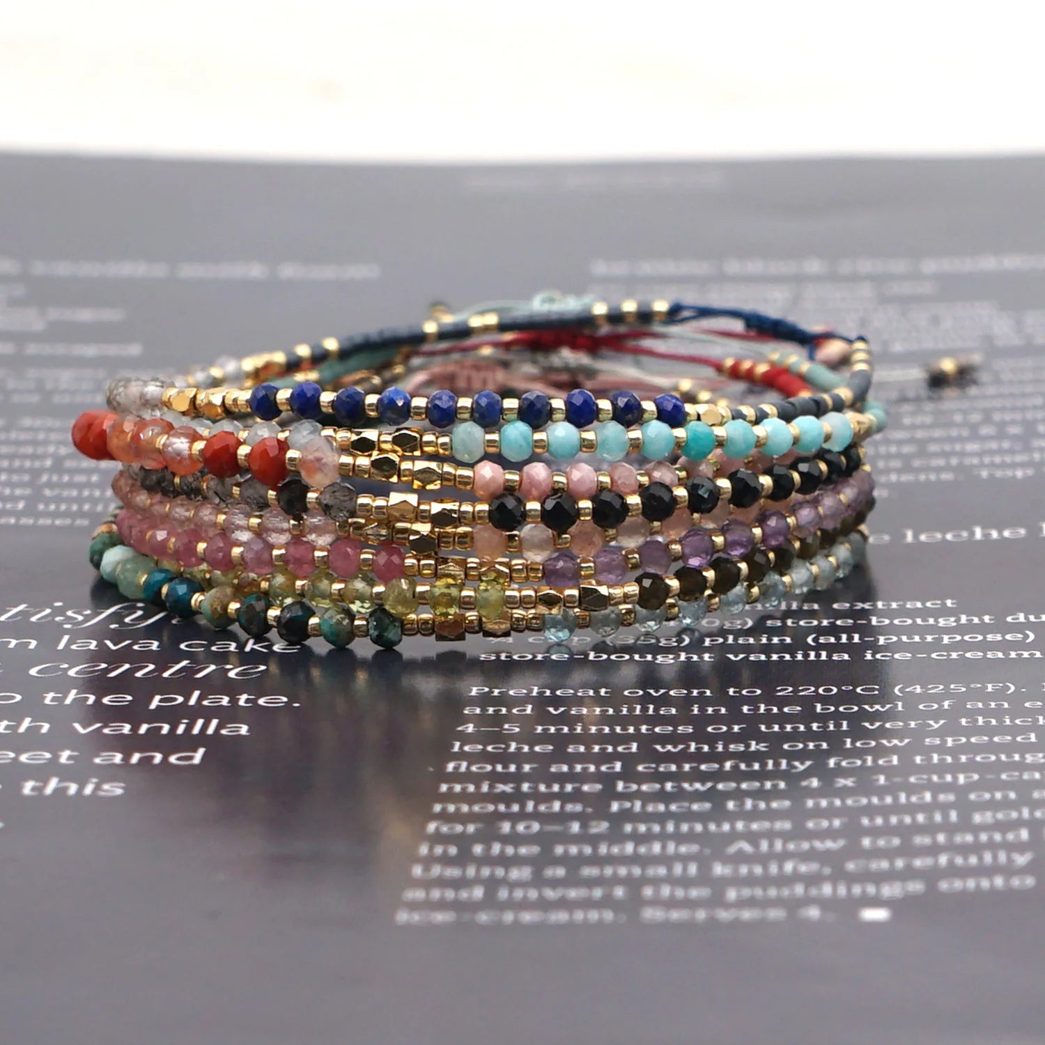 Go2Boho Natural Stone Bracelet Miyuki Beaded Tiny Bracelets for Women Simple Jewelry String Pulseras Trendy Jewellery