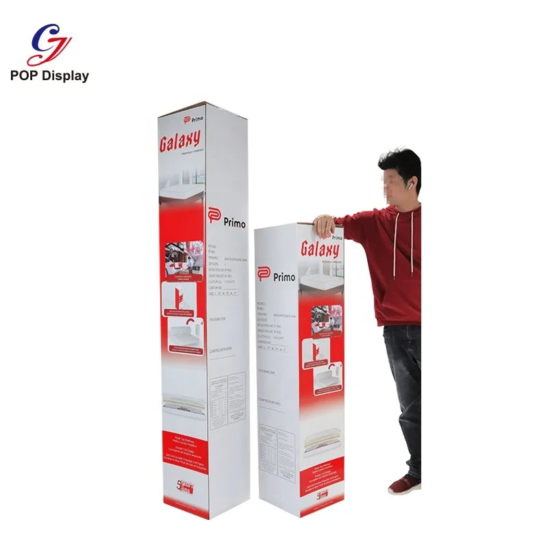 Custom Logo Large Cardboard Packaging Moving Boxes Paper Big Carton Box Bedding King Size Pocket Spring Mattresses With Rolling