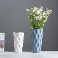 Modern Small Ceramic Vase Macaron Bell-Mouth Design Matt Glaze Porcelain Desktop Decoration Home Office Cross-Border Wholesale