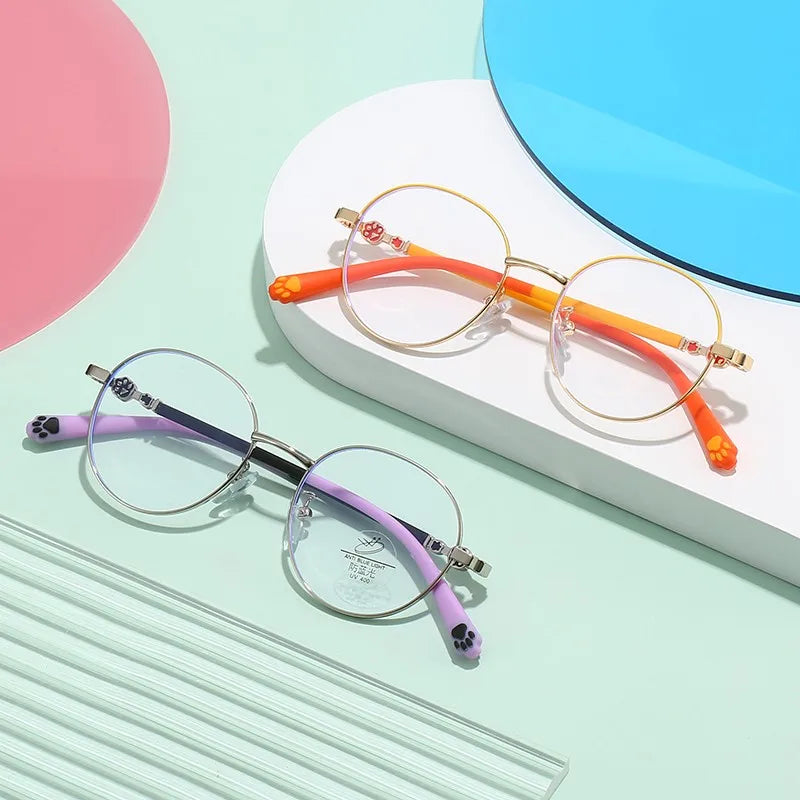Children Eyeglasses Anti Blue-Ray Eye Glasses Eyeglasses Frames Metal Frame