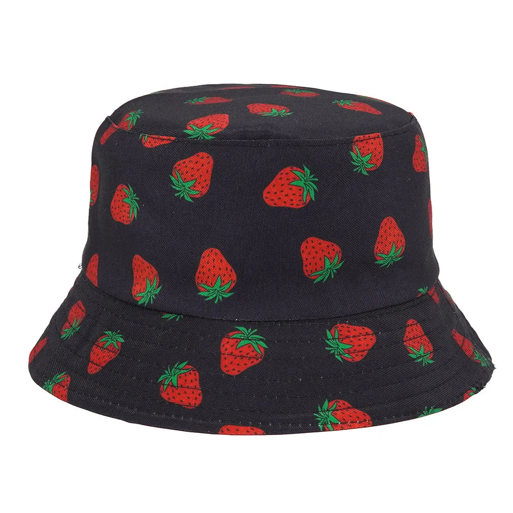 Spring and Summer Wide Brim Fisherman Reversible Cotton Bucket Hat Wholesale
