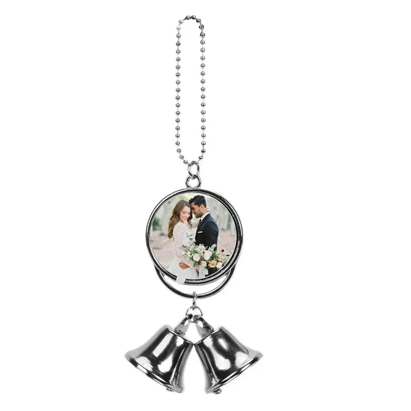 Blank Sublimation Metal Bell Car Hanger Christmas Ornament