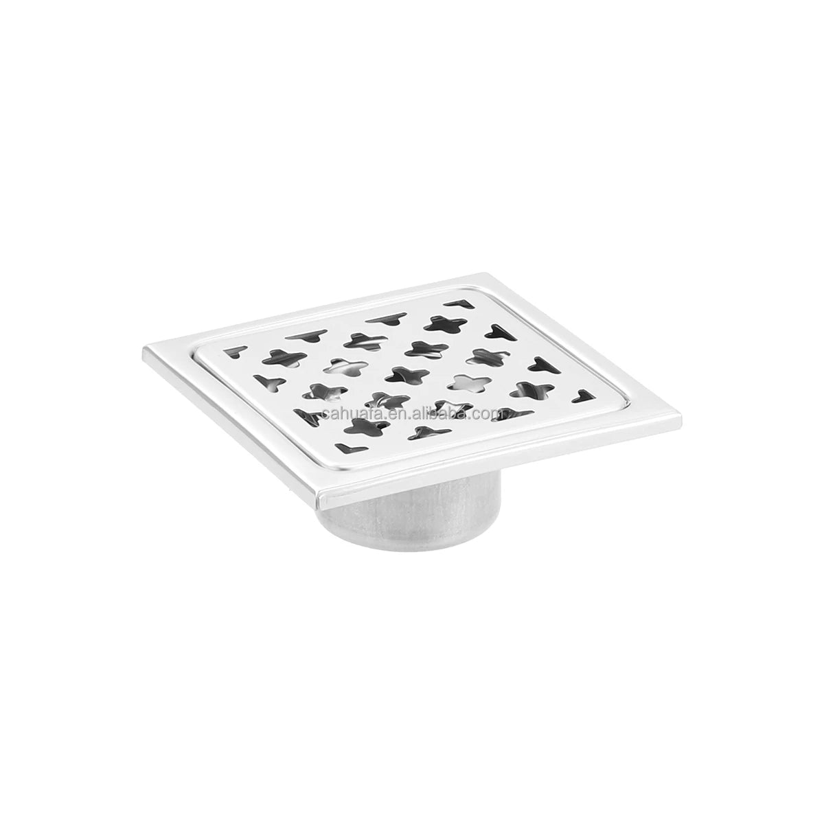 HF OEM Modern Design Chrome Plated Stainless Steel Eco Friendly Bathroom 4 Inch Shower Drains Toilet Anti-Odor Floor Traps