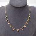 Fashion Jewelry Stainless Steel Link Chain Charm Necklaces Women Girls Gold Plated Zircon Butterfly Necklace Gift Wholesale