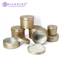 15g 20/40/50/80ml/100ml Cream Container Packaging Cosmetic Jar Frosted Gold Screw Top Lid Aluminum Tin Can with Lids