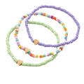 Fashion Seed Beads love Heart Pendent Anklet Charm Alloy Beach Style Anklet for Women Foot Jewelry