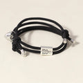 2Pcs/pair Braided Rope Heart Couple Bracelets Magnetic Heart Charm Fashion Rope Chain Bracelets Love Pendent Bracelet