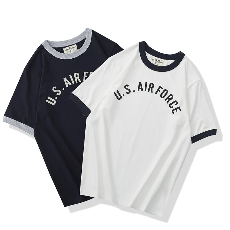 Summer New T-Shirts Men Casual Style O-Neck Regular Fit Letter Printing Men's Cotton T-shirt Tshirts Wholesale Hot Supplier
