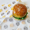 Customized Printed Logo Food Grade Greaseproof Wax Sandwich Packaging paper For Food burger Fried Chicken Fries