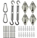 Stainless Steel SunShade Sail Accessories Turnbuckle Eye Plate for Triangle Square Shade Sail