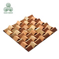 Modern Novelty Decorative Style Fluted Composite Solid Wood Wall Panels Slat Clad Cover Mosaic
