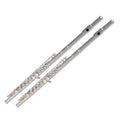 Wholesale logo Custom Flute Instrument White Copper Plated Silver in C Flute 16 Holes Student Beginner Silver Flute