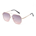 STORY 2024 New Irregular Metal Frame Driving Sunglasses Gradient Eyewear Double Bridge Pilot Sun Glasses