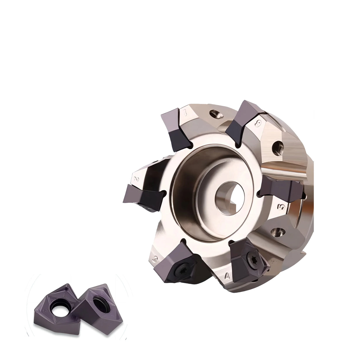 High Precision MFWN90 Right Angle Fast Feed Face Mill Milling Cutter with WNMU080608 Milling Inserts MegaBDM