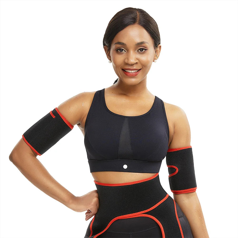 Wholesale Women Fat Burning Compression Workout Jogging Elasticity Lose Weight Upper Arm Shaper With Phone Pocket