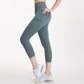 Custom Seamless Leggings Women Compression Tummy Control High Waist Yoga Pants With Pockets Low MOQ