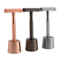 Ready to Ship Safety Razor for Men Men's Razor with a Razor Stand Double Edge Razor with a Texture Handle for Women and Men