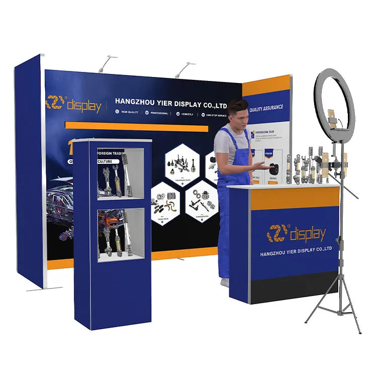 2020 New Lightweight Portable Aluminum Dye Sublimation Fabric Backdrop Display Stand with DIY Modular Design