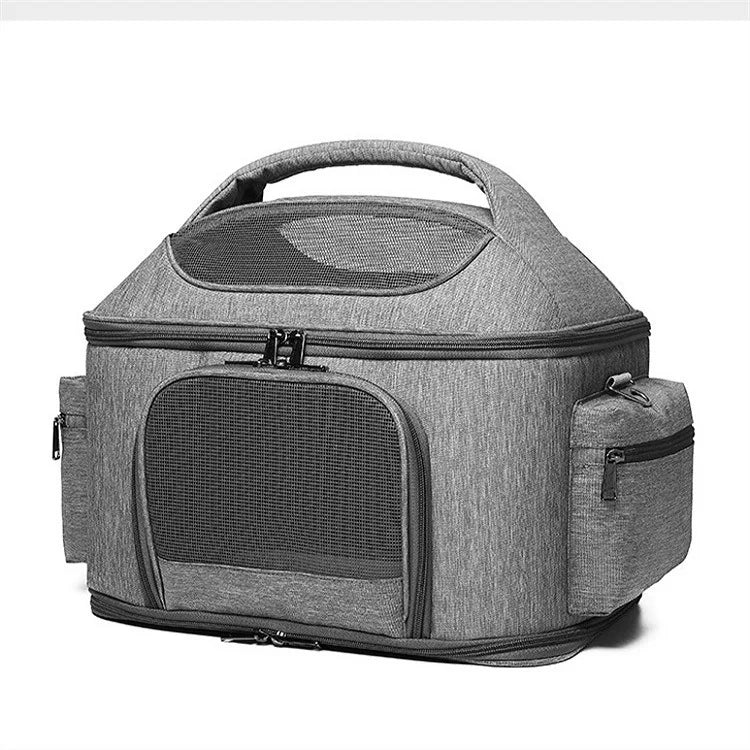 OEM ODM Large Capacity Breathable Foldable Cat Travel Bag Pet Carrier Adjustable Strap Backpack Solid Zipper for Outdoor Use