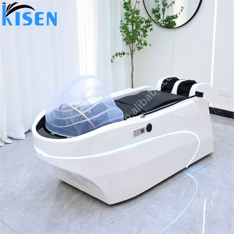 Japaese Head Spa Equipment Electric Shampoo Bed Factory Price Massage Shampoo Bed Hair Washing Chair Head Spa Shampoo Bed