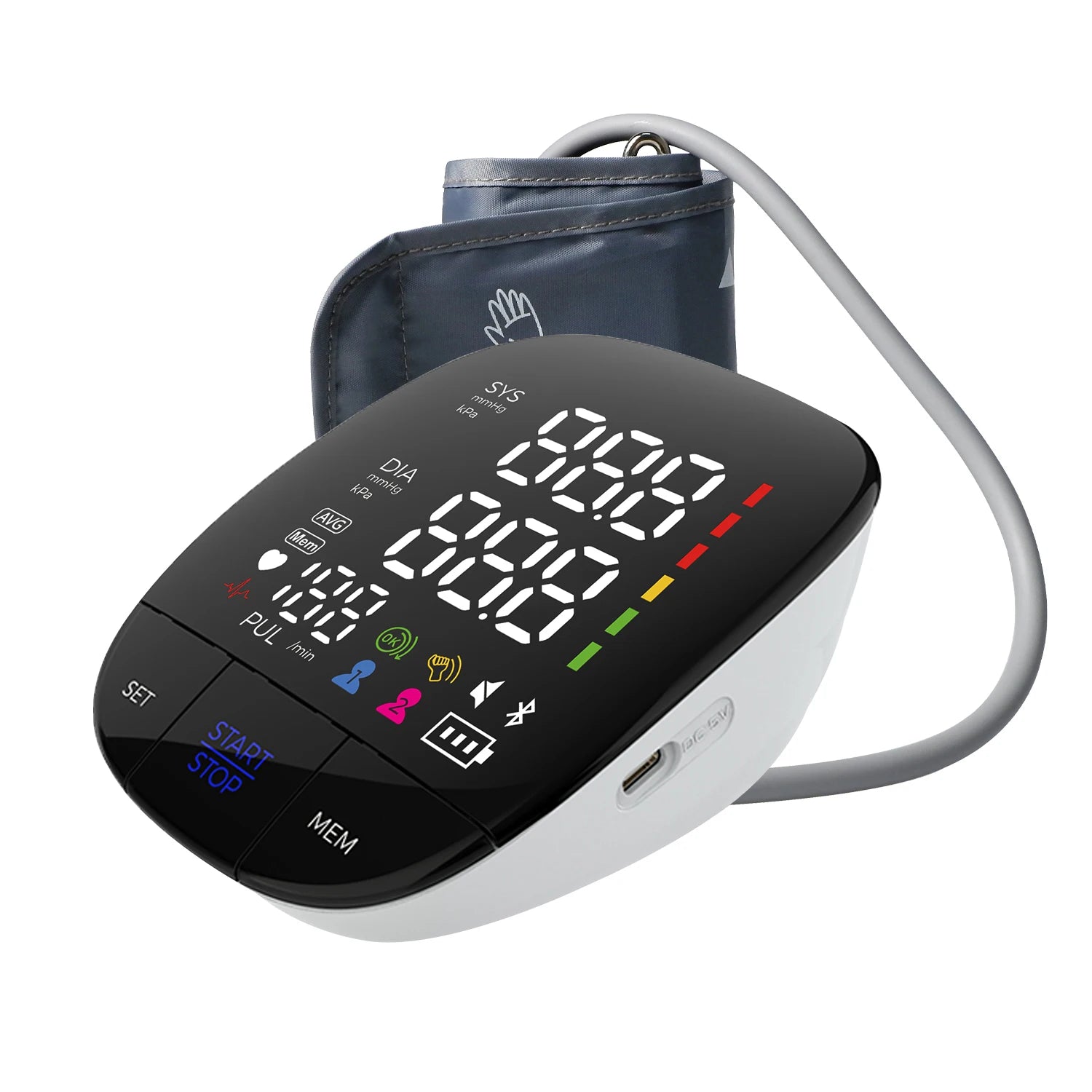 20% OFF CE MDR MDSAP Approved Customization OEM ODM LED Upper Arm Digital Blood Pressure Monitor With Cuff Length