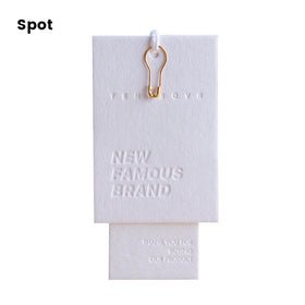 Customizable Sewing Folded Clothes hang Tag Garment Tags