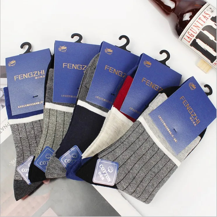 2021 New Fashion Boxed and Cotton Men's Wear Business Socks