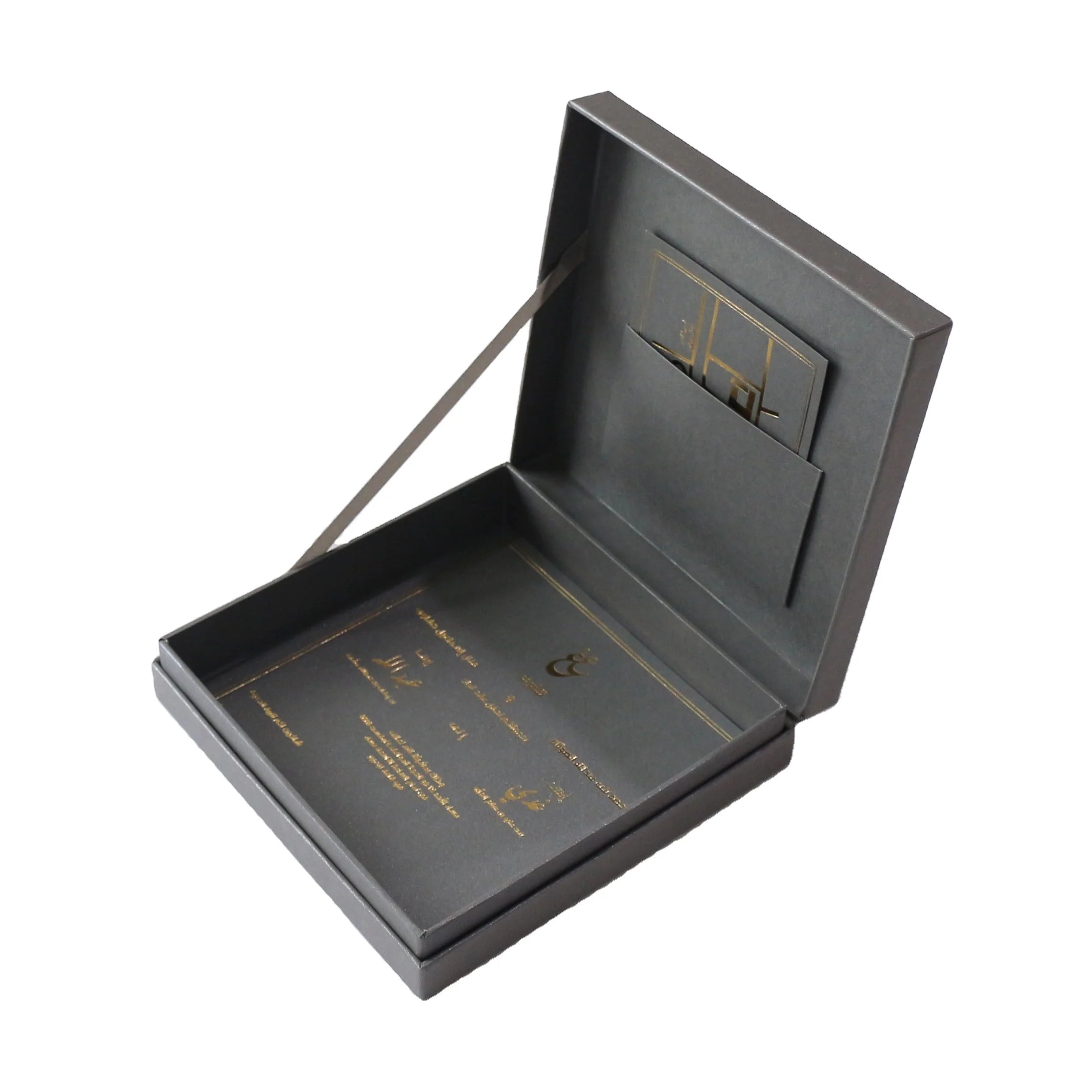 Personal Custom Box Luxury Wedding Gold Foil Invitation