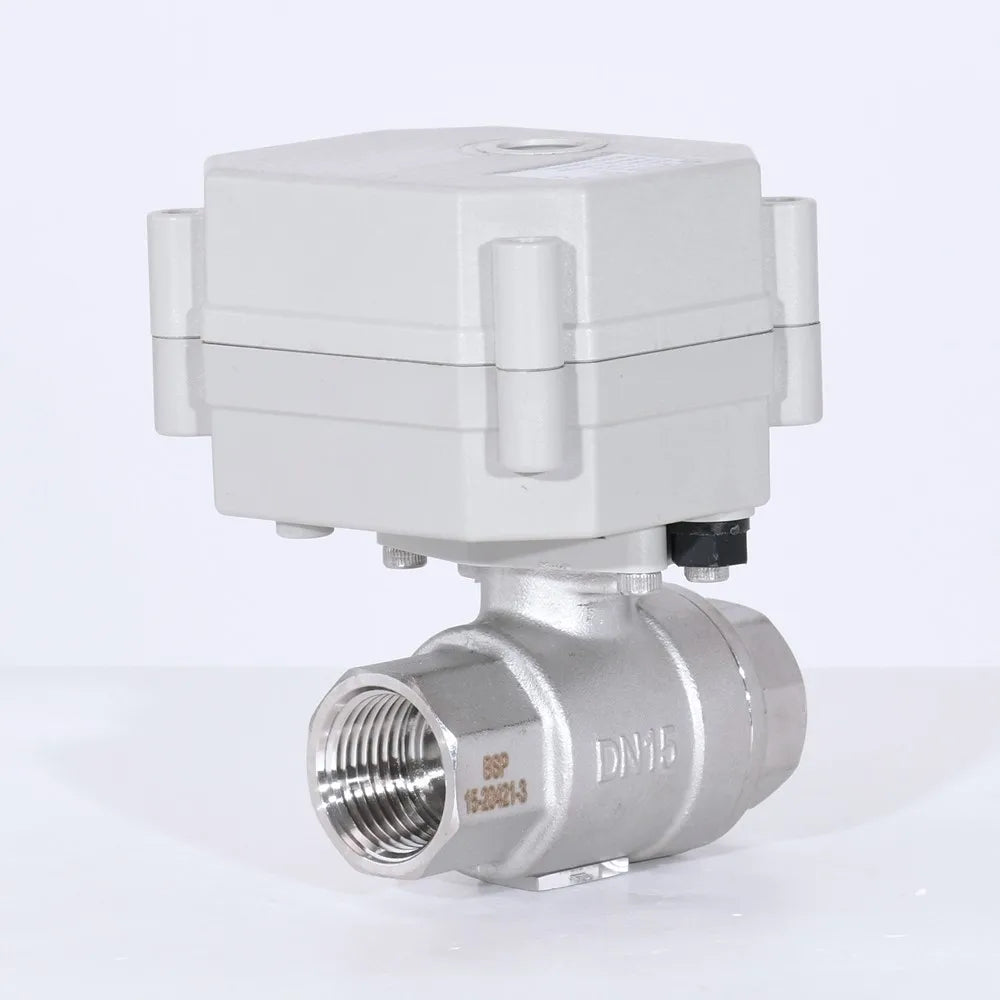 Tonhe NPT/BSP1/2'' 2 Way AC/DC9-24v  SS304  Motorized Indicator Ball Valve